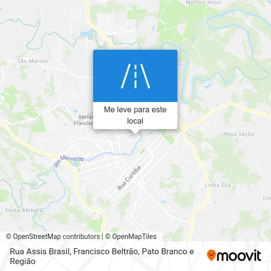 Rua Assis Brasil mapa