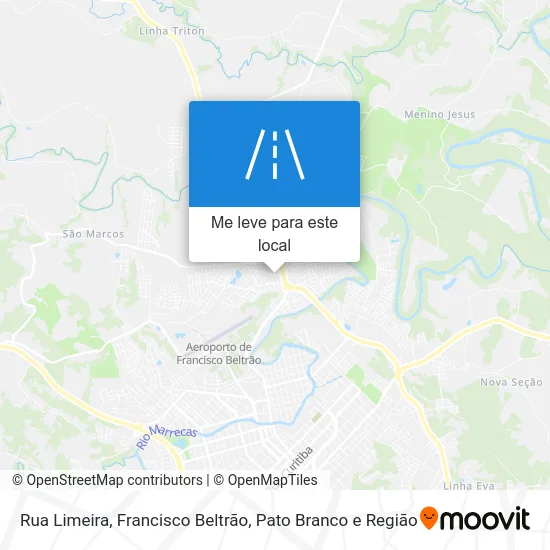 Rua Limeira mapa