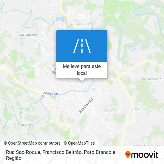 Rua Sao Roque mapa