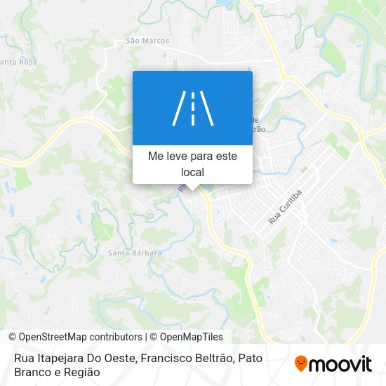 Rua Itapejara Do Oeste mapa