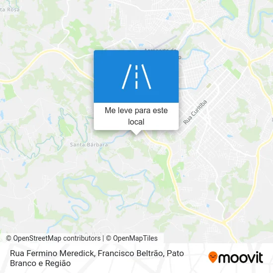 Rua Fermino Meredick mapa