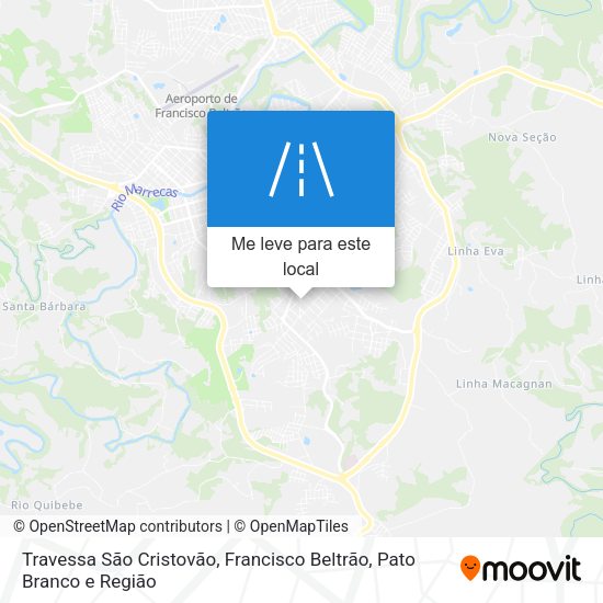 Travessa São Cristovão mapa