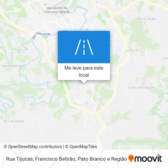 Rua Tijucas mapa