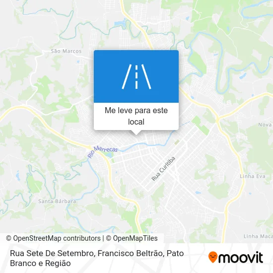 Rua Sete De Setembro mapa