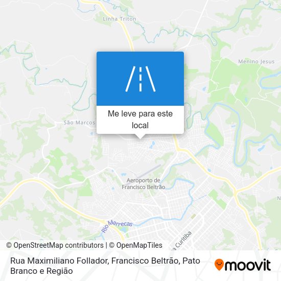 Rua Maximiliano Follador mapa