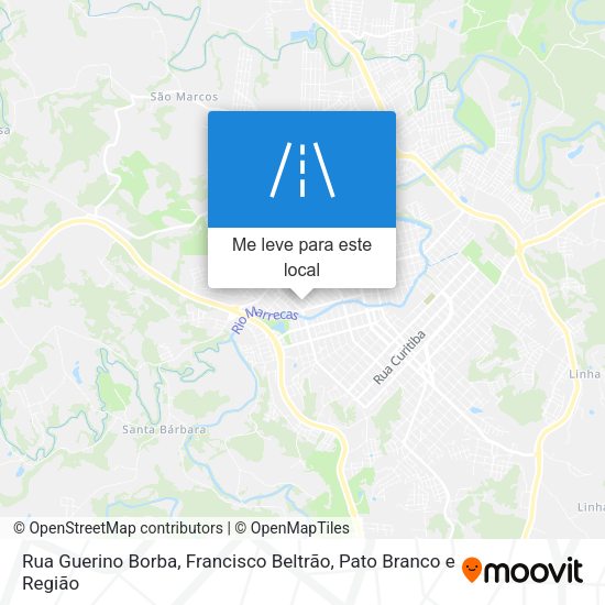 Rua Guerino Borba mapa
