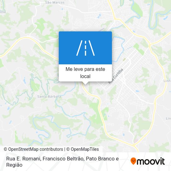 Rua E. Romani mapa