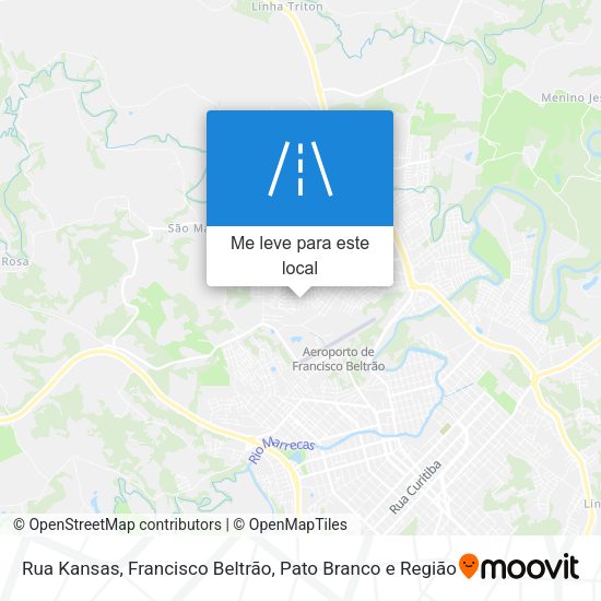 Rua Kansas mapa