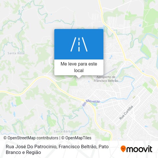 Rua José Do Patrocinio mapa