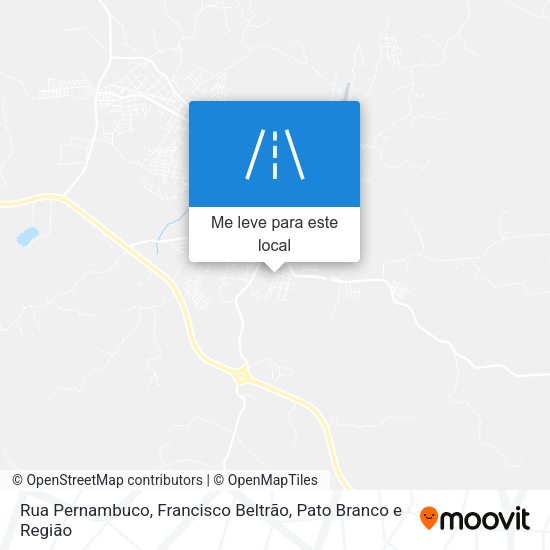 Rua Pernambuco mapa