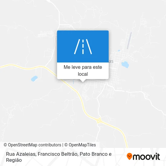 Rua Azaleias mapa