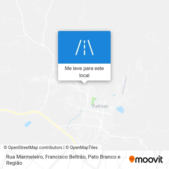 Rua Marmeleiro mapa