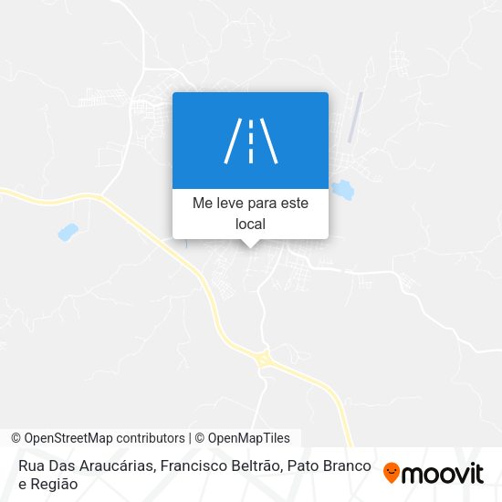 Rua Das Araucárias mapa