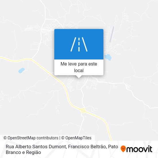 Rua Alberto Santos Dumont mapa