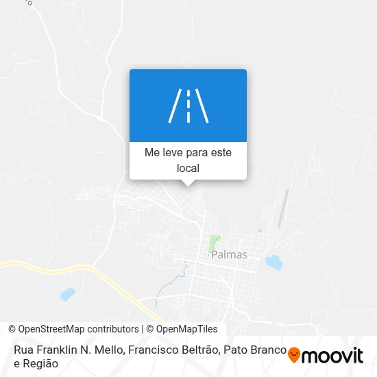Rua Franklin N. Mello mapa