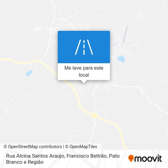 Rua Alcina Santos Araújo mapa