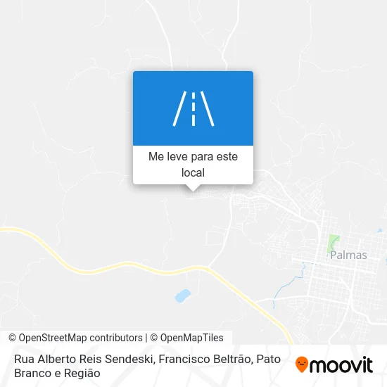 Rua Alberto Reis Sendeski mapa