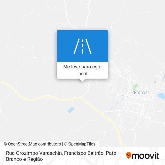 Rua Orozimbo Varaschin mapa