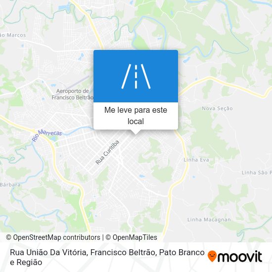 Rua União Da Vitória mapa