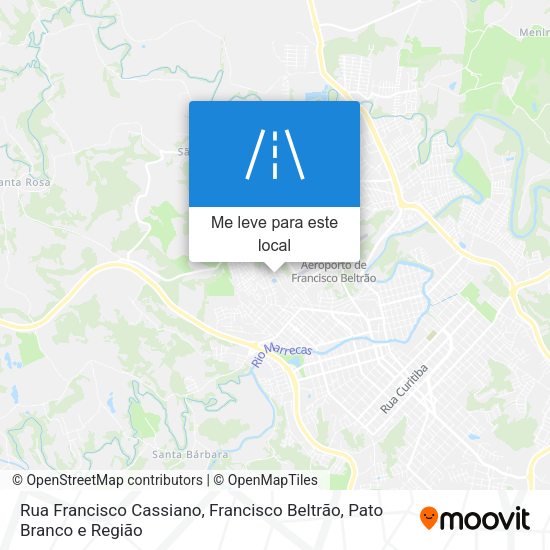 Rua Francisco Cassiano mapa