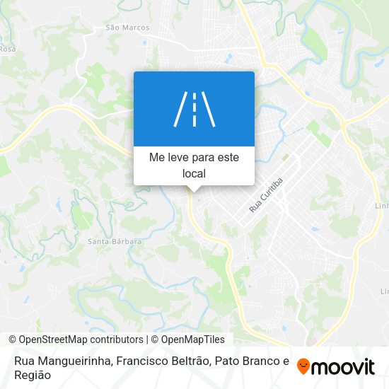 Rua Mangueirinha mapa