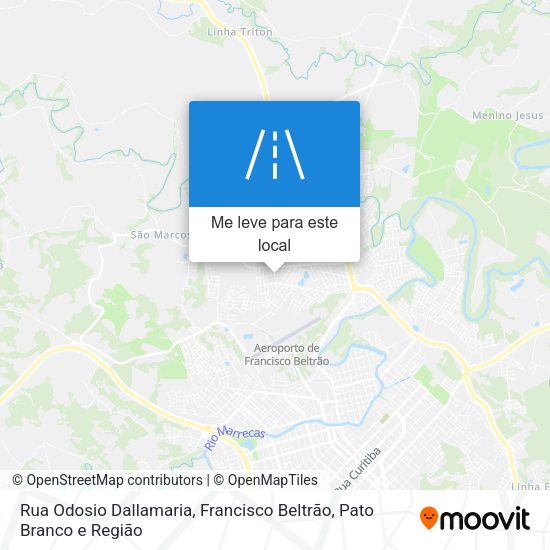 Rua Odosio Dallamaria mapa