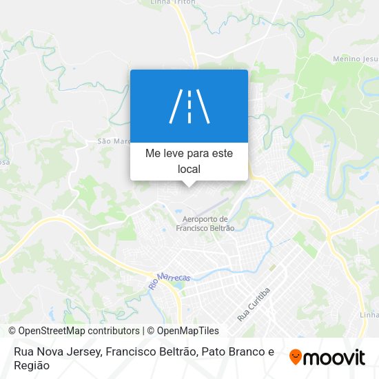 Rua Nova Jersey mapa