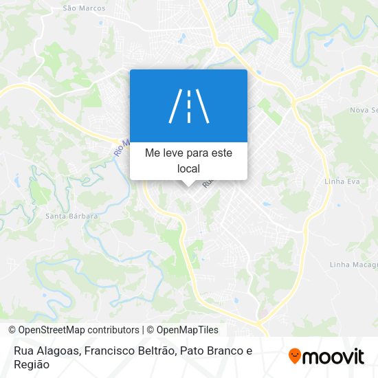 Rua Alagoas mapa