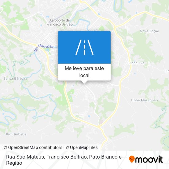 Rua São Mateus mapa