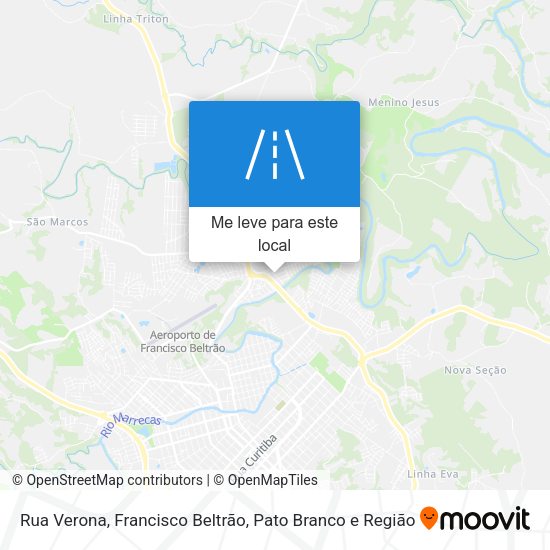 Rua Verona mapa