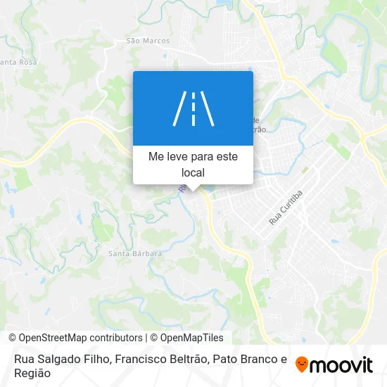 Rua Salgado Filho mapa