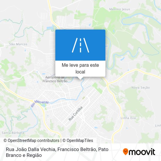 Rua João Dalla Vechia mapa