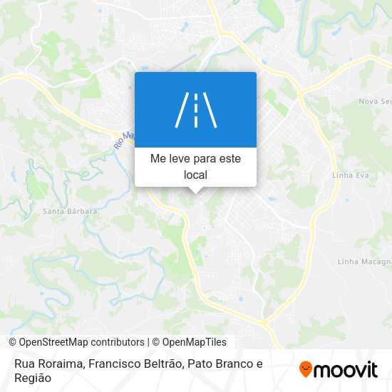 Rua Roraima mapa