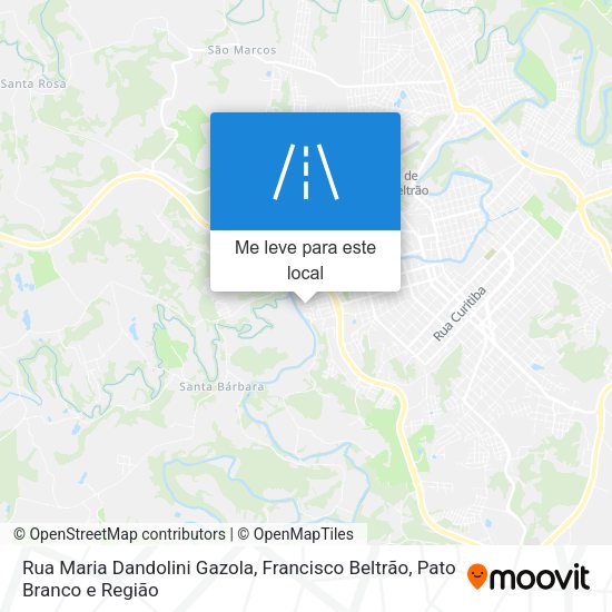 Rua Maria Dandolini Gazola mapa