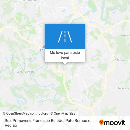 Rua Primavera mapa