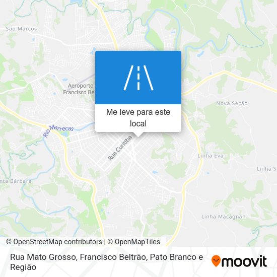 Rua Mato Grosso mapa