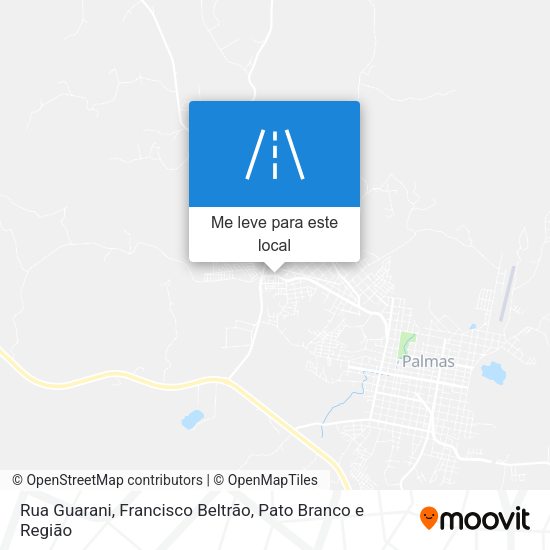 Rua Guarani mapa