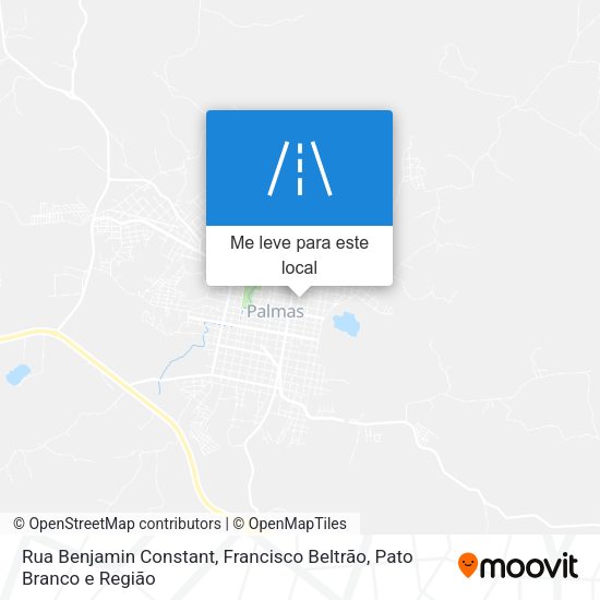 Rua Benjamin Constant mapa