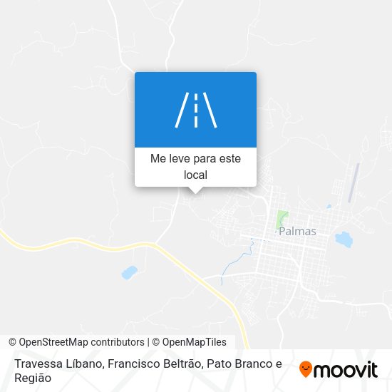 Travessa Líbano mapa