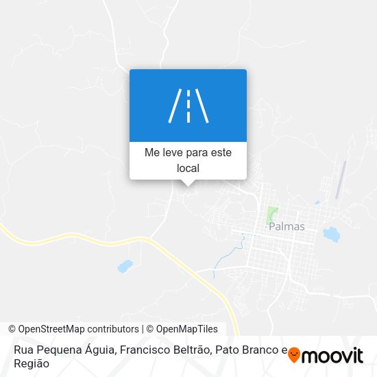 Rua Pequena Águia mapa