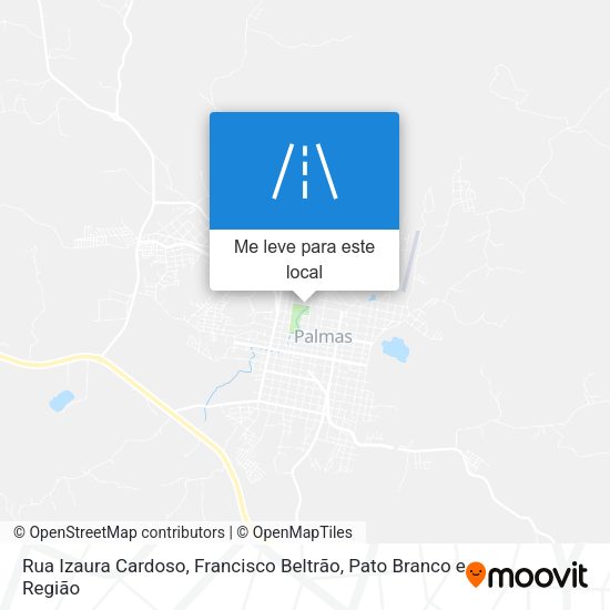 Rua Izaura Cardoso mapa