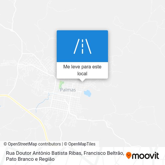 Rua Doutor Antônio Batista Ribas mapa