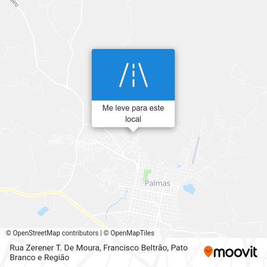 Rua Zerener T. De Moura mapa