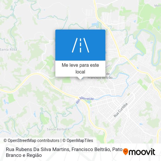 Rua Rubens Da Silva Martins mapa