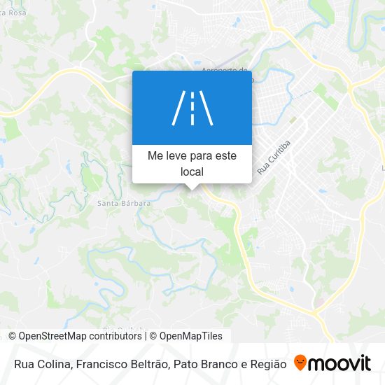 Rua Colina mapa