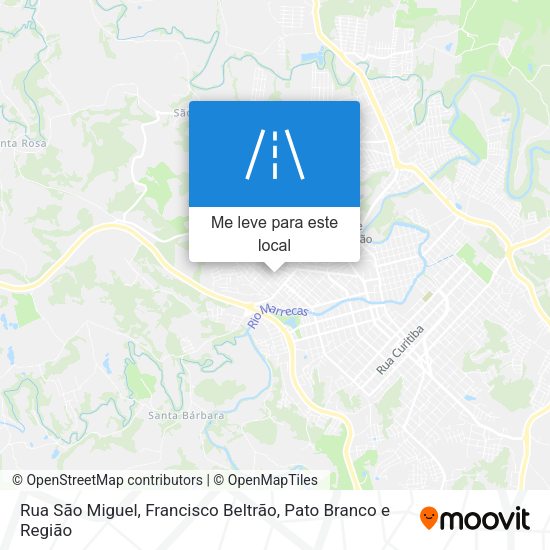 Rua São Miguel mapa