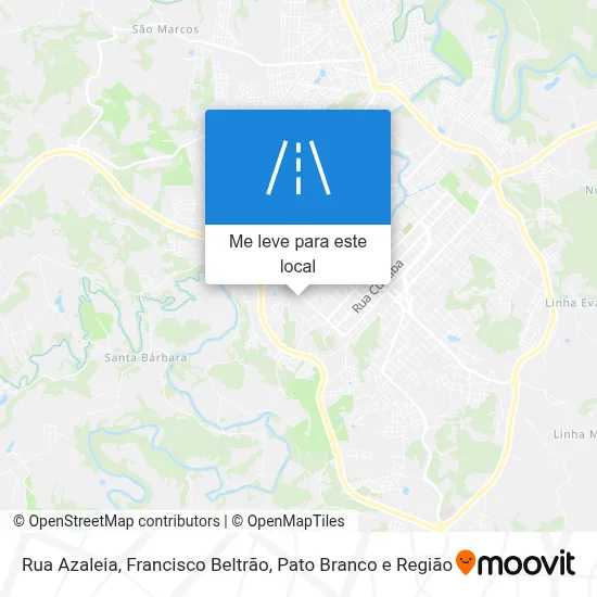 Rua Azaleia mapa