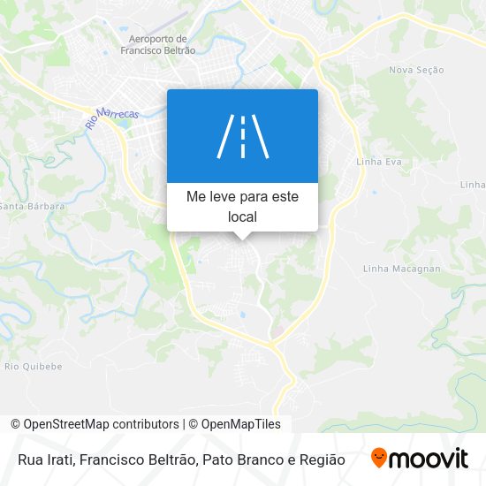 Rua Irati mapa