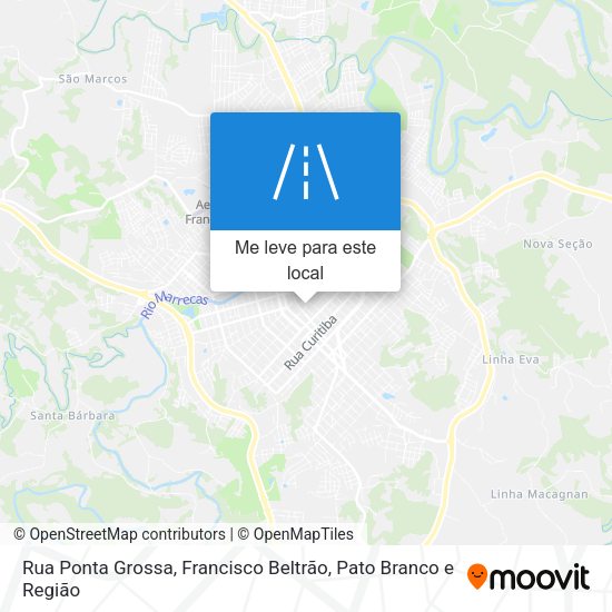 Rua Ponta Grossa mapa