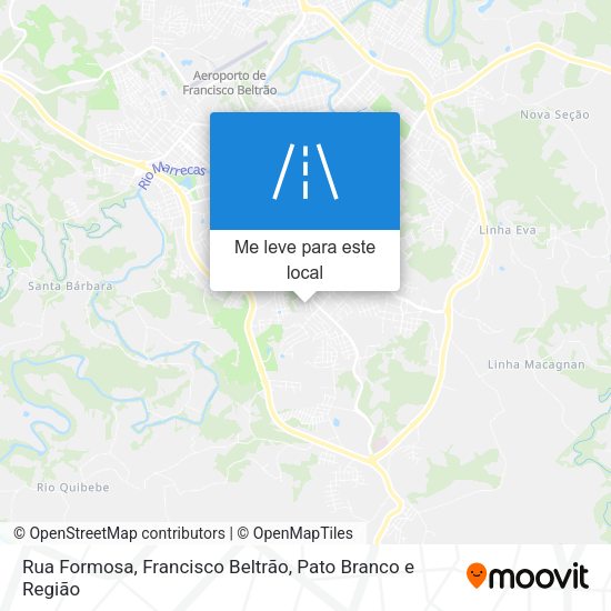 Rua Formosa mapa